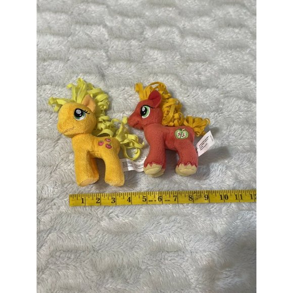 Lot Of 2 My Little Pony Plush Apple Jack Ty  Big Macintosh 6 " - Picture 7 of 8